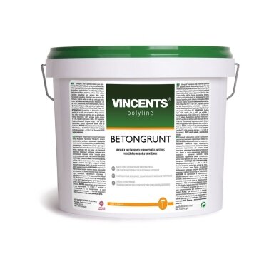 Gruntas VINCENTS POLYLINE Betongrunt, 4kg Gruntas VINCENTS POLYLINE Betongrunt, 4kg