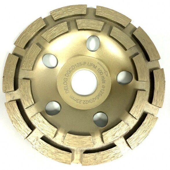 Deimantinė šlifavimo lėkštelė DELOG, 180x5x8x22,23 mm Deimantinė šlifavimo lėkštelė DELOG, 180x5x8x22,23 mm