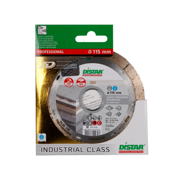 Deimantinis diskas plytelėms DISTAR Hard Ceramics Advabced, 115mm 3