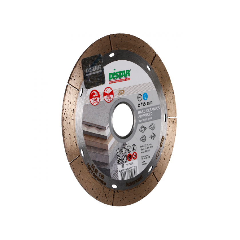 Deimantinis diskas plytelėms DISTAR Hard Ceramics Advabced, 115mm 1