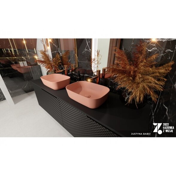 Pakabinama spintelė su marmuriniu stalviršiu ELITA Glam, 90cm 3 Pakabinama spintelė su marmuriniu stalviršiu ELITA Glam, 90cm 3