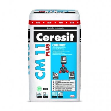 Klijai plytelėms CERESIT CM11 Comfort Plus, 25kg Klijai plytelėms CERESIT CM11 Comfort Plus, 25kg