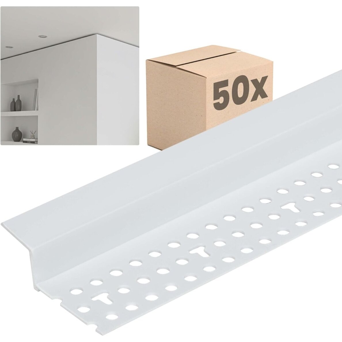 PVC profilis GKP sandūroms "Z", 12mm 305cm