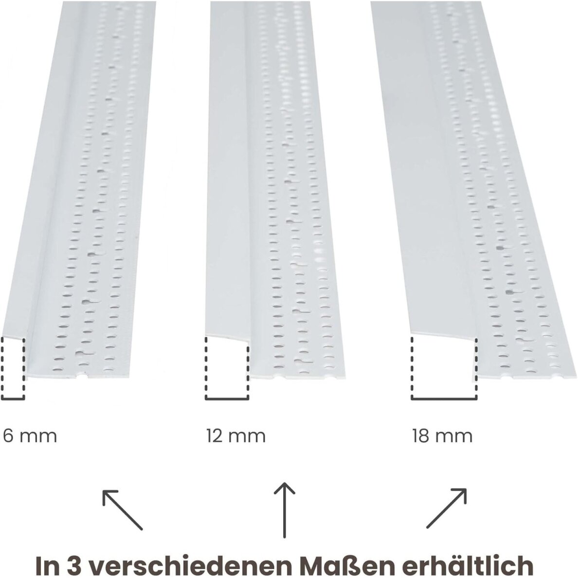 PVC profilis GKP sandūroms "Z", 12mm 305cm 2