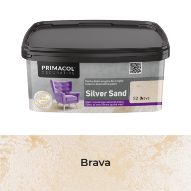Struktūriniai dažai PRIMACOL Decor Silver Sand S2, 1l Brava Struktūriniai dažai PRIMACOL Decor Silver Sand S2, 1l Brava