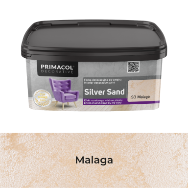 Struktūriniai dažai PRIMACOL Decor Silver Sand S3, 1l malaga Struktūriniai dažai PRIMACOL Decor Silver Sand S3, 1l malaga