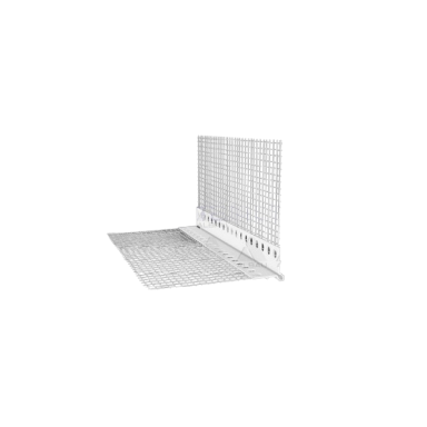 PVC kampinis profilis su tinkleliu EC-100/150-25, 100x150mm 2,5m PVC kampinis profilis su tinkleliu EC-100/150-25, 100x150mm 2,5m