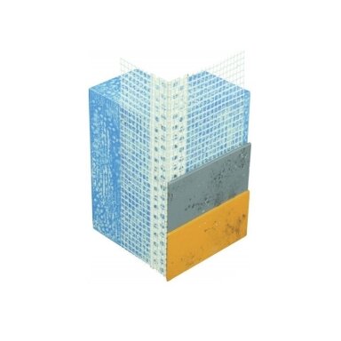 PVC kampinis profilis su tinkleliu EC-100/150-25, 100x150mm 2,5m PVC kampinis profilis su tinkleliu EC-100/150-25, 100x150mm 2,5m