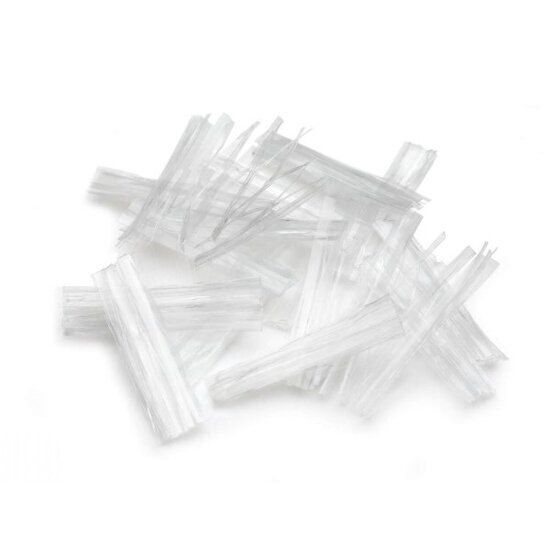 Multifilamentinis polipropileninis pluoštas betonavimui FIBRA-NET, 19mm 500g Multifilamentinis polipropileninis pluoštas betonavimui FIBRA-NET, 19mm 500g