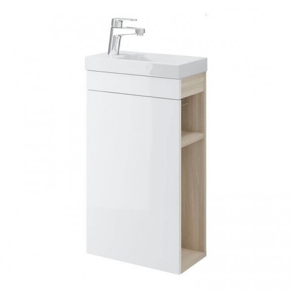 Pakabinama spintelė su praustuvu CERSANIT Smart, 40cm Pakabinama spintelė su praustuvu CERSANIT Smart, 40cm