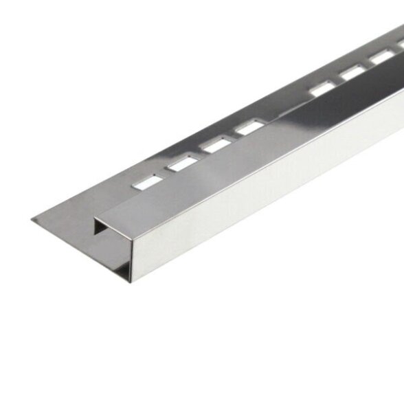 Nerūdijančio plieno profilis SQG10-50-250, 10x10mm 2,5m Nerūdijančio plieno profilis SQG10-50-250, 10x10mm 2,5m