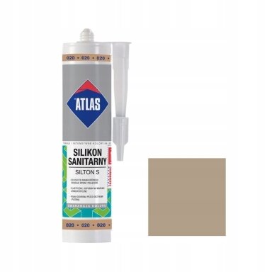 Silikonas ATLAS Silton S 020-N, 280ml smėlio sp.