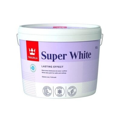 Dažai TIKKURILA Super White, 10l Dažai TIKKURILA Super White, 10l