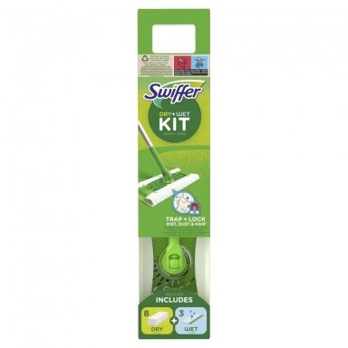 Šluotos ir servetėlių rinkinys SWIFFER Sweeper Starter Kit XXL Šluotos ir servetėlių rinkinys SWIFFER Sweeper Starter Kit XXL