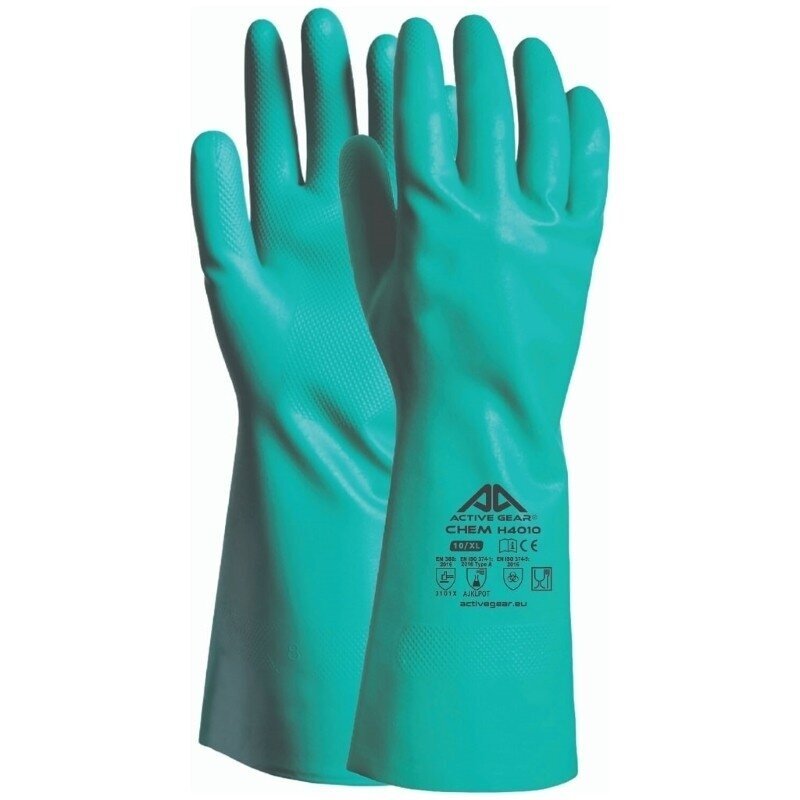 Nitrilinės pirštinės ACTIVE GEAR Active Chem, XL dydis