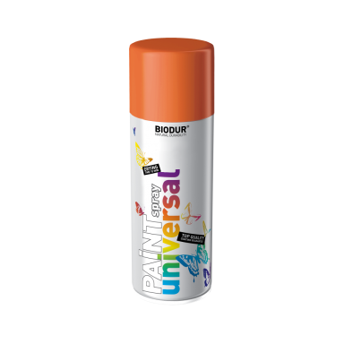 Aerozolinė emalė BIODUR Universal. 400ml oranžinė sp. RAL2004