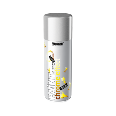 Aerozolinė emalė BIODUR Superchrome, 400ml sidabrinė sp. Aerozolinė emalė BIODUR Superchrome, 400ml sidabrinė sp.