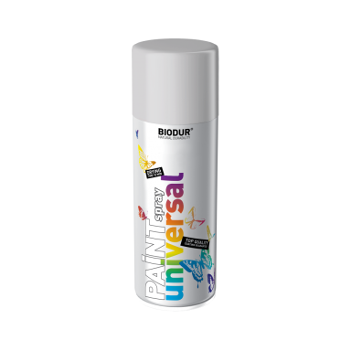 Aerozolinė emalė BIODUR Universal, 400ml tamsiai sidabrinė sp. RAL9022 Aerozolinė emalė BIODUR Universal, 400ml tamsiai sidabrinė sp. RAL9022