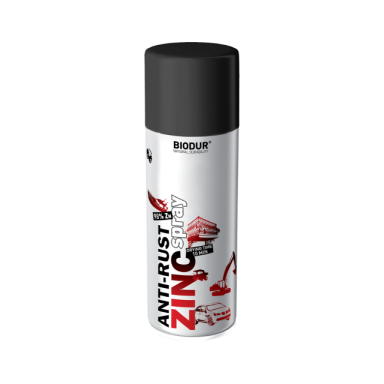 Aerozolinė cinko emalė-gruntas BIODUR Zinc, 400ml Aerozolinė cinko emalė-gruntas BIODUR Zinc, 400ml