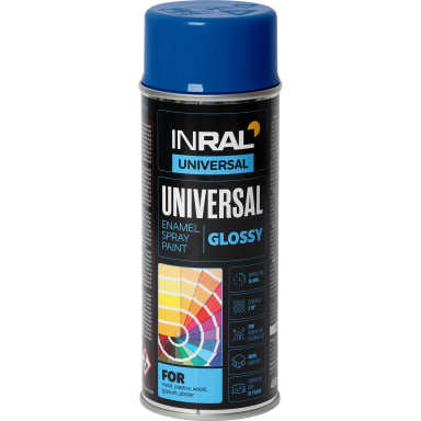 Aerozoliniai dažai INRAL Universal, 400ml mėlyna sp. (RAL5010)