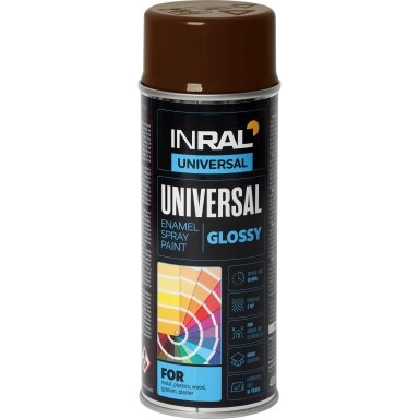 Aerozoliniai dažai INRAL Universal, 400ml ruda sp.