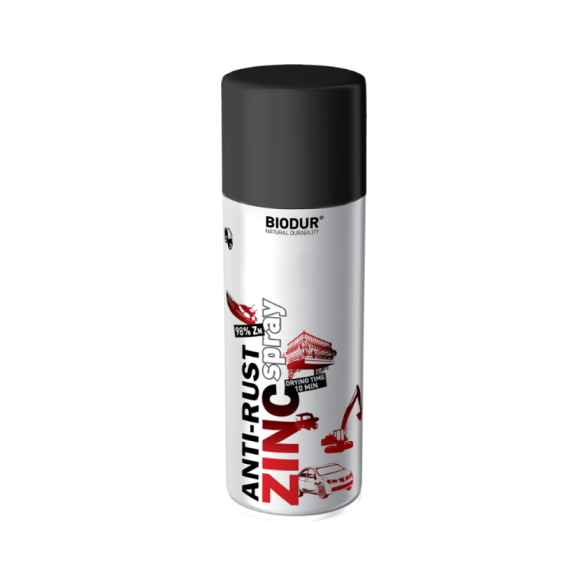 Aerozolinė cinko emalė-gruntas BIODUR Zinc, 400ml Aerozolinė cinko emalė-gruntas BIODUR Zinc, 400ml