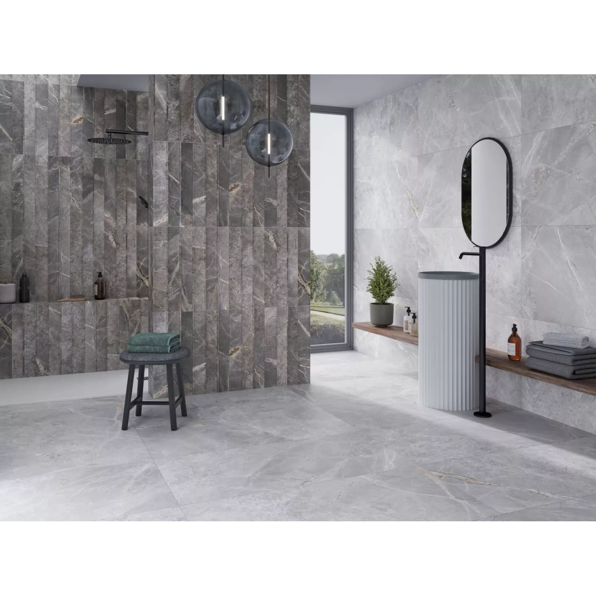 Akmens masės plytelės Marmi Gris Satinado, 60x120cm 1 Akmens masės plytelės Marmi Gris Satinado, 60x120cm 1