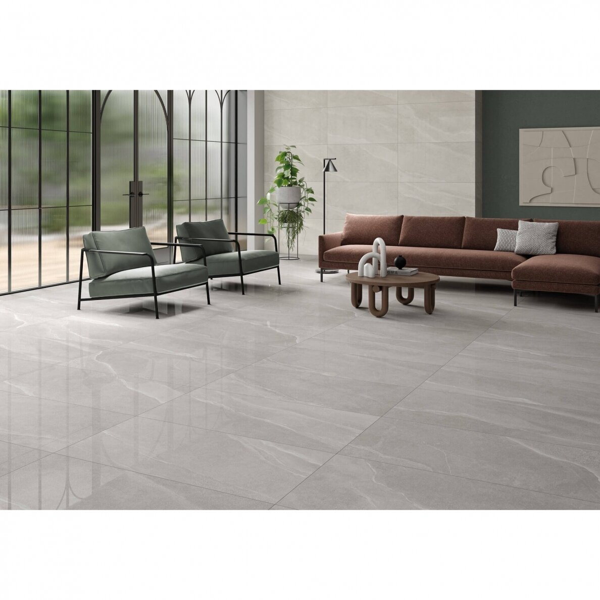 Akmens masės plytelės Austral grey, 59,5x120 cm 2