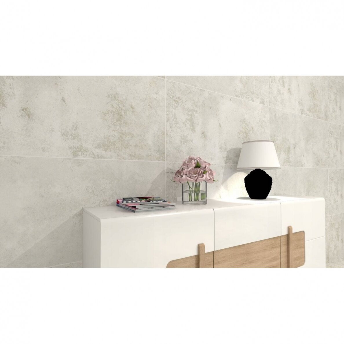 Akmens masės plytelės Torano White Mat, 119,8x59,8cm 1