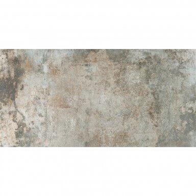 Akmens masės plytelės Rusty Metal Silver, 60x120 cm Akmens masės plytelės Rusty Metal Silver, 60x120 cm
