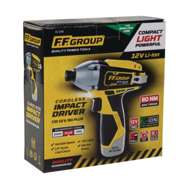 Akumuliatorinis smūginis suktuvas FF GROUP CID 12V/80 Plus Solo