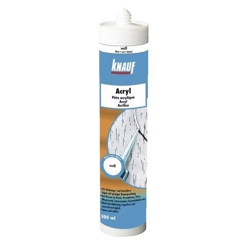 Akrilinis hermetikas KNAUF, 310ml balta sp.