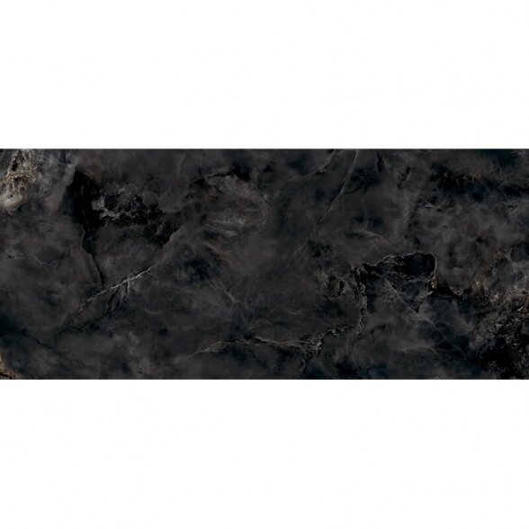 Akmens masės plytelės Aquamarine Black Pol. 119,8x274,8x6mm 1