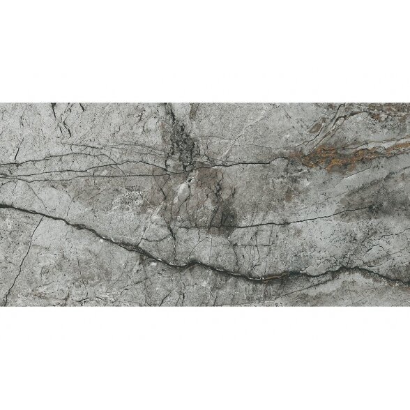 Akmens masės plytelės Marble Skin Grey Matt, 59,8x119,8 cm