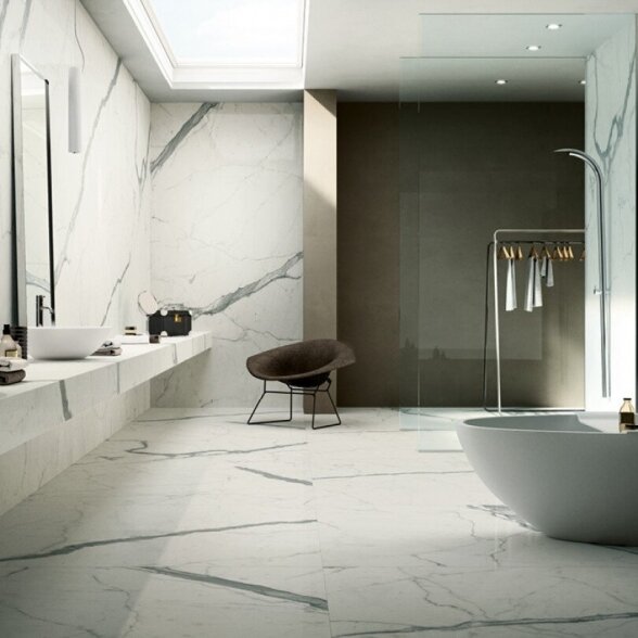Akmens masės plytelės Natural Statuario Altissimo, 260x120cm 1 Akmens masės plytelės Natural Statuario Altissimo, 260x120cm 1