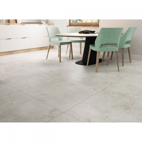 Akmens masės plytelės Torano White Mat, 59,8x59,8cm 1 Akmens masės plytelės Torano White Mat, 59,8x59,8cm 1