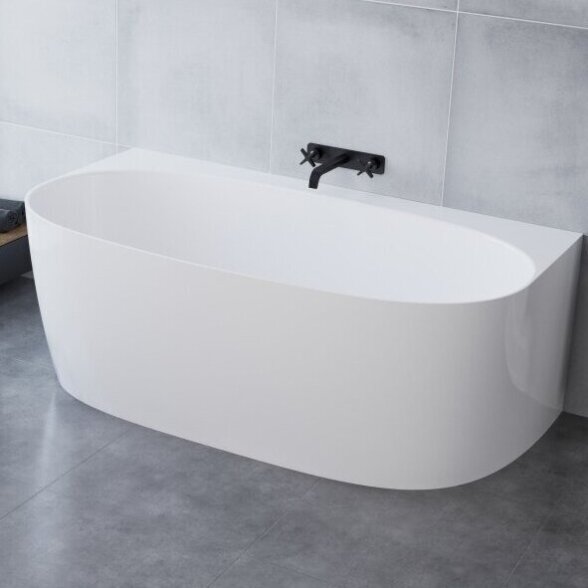 Akmens masės vonia BLU Nova Slim, 1580x800mm Akmens masės vonia BLU Nova Slim, 1580x800mm