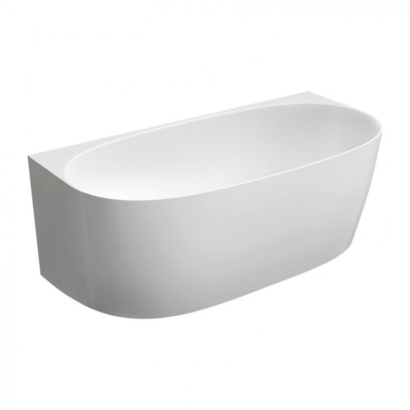 Akmens masės vonia BLU Nova Slim, 1580x800mm 1 Akmens masės vonia BLU Nova Slim, 1580x800mm 1