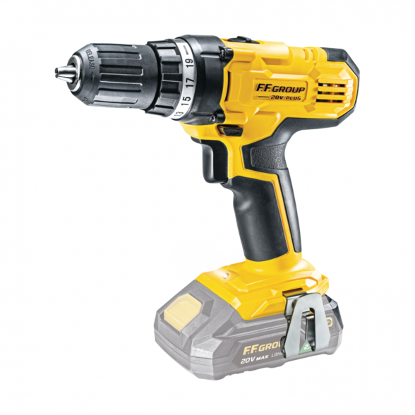 Akumuliatorinis suktuvas-gręžtuvas FF GROUP CDD/40 20V Plus, 2x2,0Ah su dėklu 1 Akumuliatorinis suktuvas-gręžtuvas FF GROUP CDD/40 20V Plus, 2x2,0Ah su dėklu 1