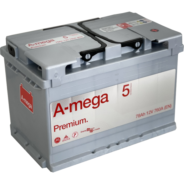 Akumuliatorius A-MEGA PREMIUM 12V 78Ah 760A EN Akumuliatorius A-MEGA PREMIUM 12V 78Ah 760A EN