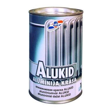 Apsauginiai emaliniai dažai-gruntas RILAK Alukid, 0,9l aliuminio sp.