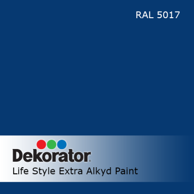 Alkidinė emalė DEKORATOR Extra, 0,75l mėlyna sp.