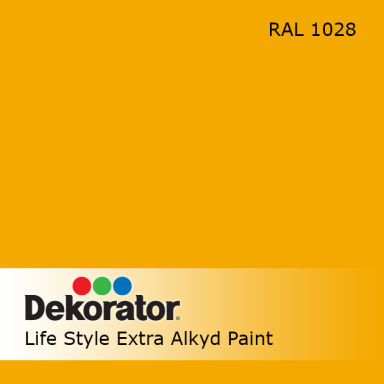 Alkidinė emalė DEKORATOR Extra, 2,5l geltono meliono sp.