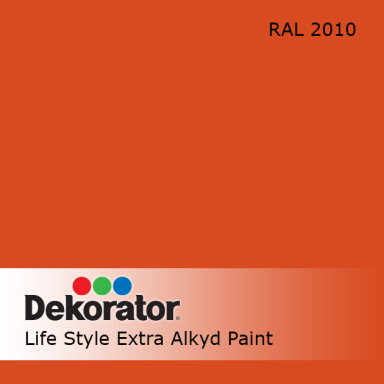 Alkidinė emalė DEKORATOR Extra, 2,5l oranžinė sp.