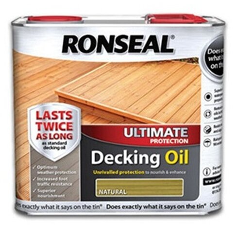Aliejus terasoms RONSEAL Ultimate Decking Oil, 2,5l tamsaus ąžuolo sp. Aliejus terasoms RONSEAL Ultimate Decking Oil, 2,5l tamsaus ąžuolo sp.