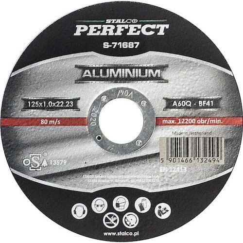 Aliuminio pjovimo diskas STALCO PERFECT 125x1,0mm