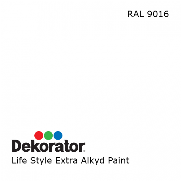 Alkidinė emalė DEKORATOR Extra, 0,75l balta sp. 1 Alkidinė emalė DEKORATOR Extra, 0,75l balta sp. 1