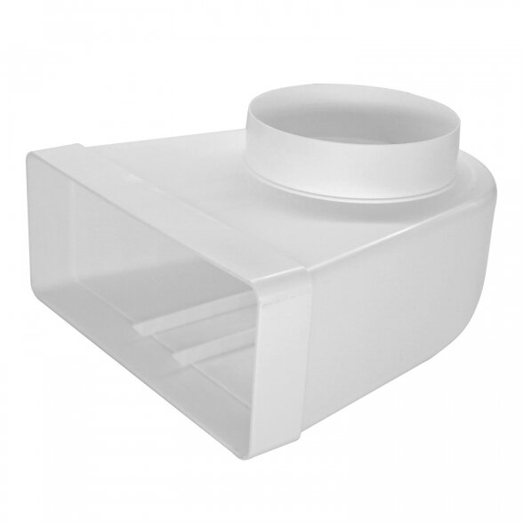 Alkūnė, plastikinė EUROPLAST KLD29-125, 220x90mm, Ø125mm Alkūnė, plastikinė EUROPLAST KLD29-125, 220x90mm, Ø125mm