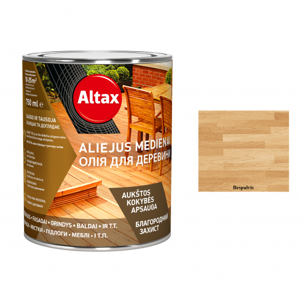 Aliejus medienai ALTAX Altaxin, 0,75l bespalvis