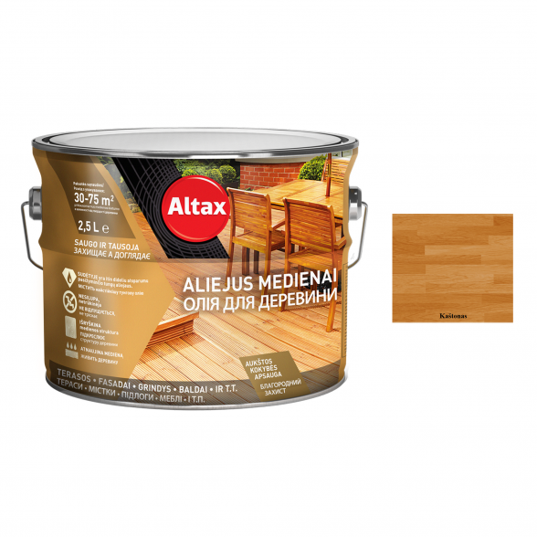Aliejus medienai ALTAX Altaxin, 2,5l kaštono sp.